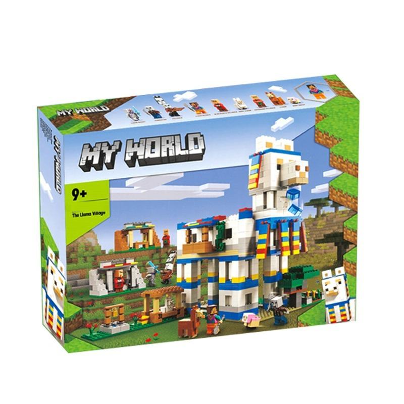 Compatible Lego Bricks: Minecraft Cave, War Village Puzzle for Boys, Birthday Gift