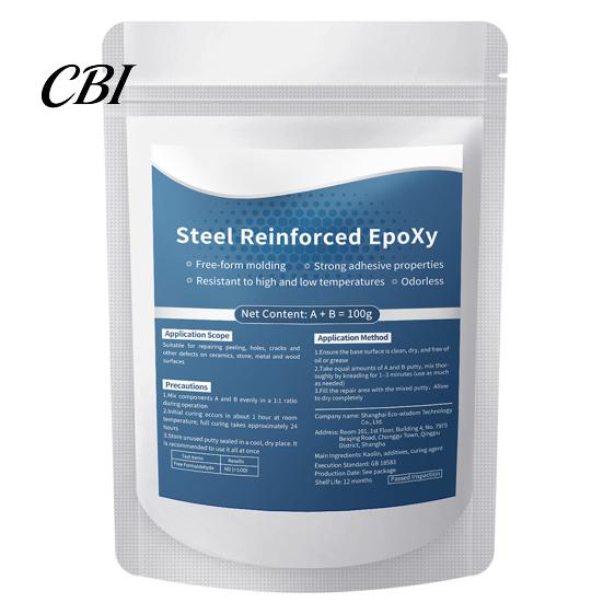 Glass Repair Epoxy 1/2Pcs 100G Steel Reinforced Putty, Multi-Purpose Sculpt Clay for Cracks, Leak Fix, Gap Filler Filling, Fast AB Putty Metal, 1pc