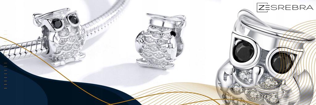 Owl Charm Pendant 925 Owl Bird Bead Charms Zirconia