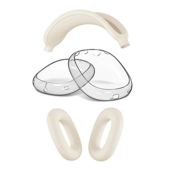 Kopfhörerhülle für AirPods Max Vollständige Schutzhülle Weiche Silikonhülle Kratzfest & Schweißbeständig Präzise Aussparungen Ohrpolster Kopfbügel Schutz