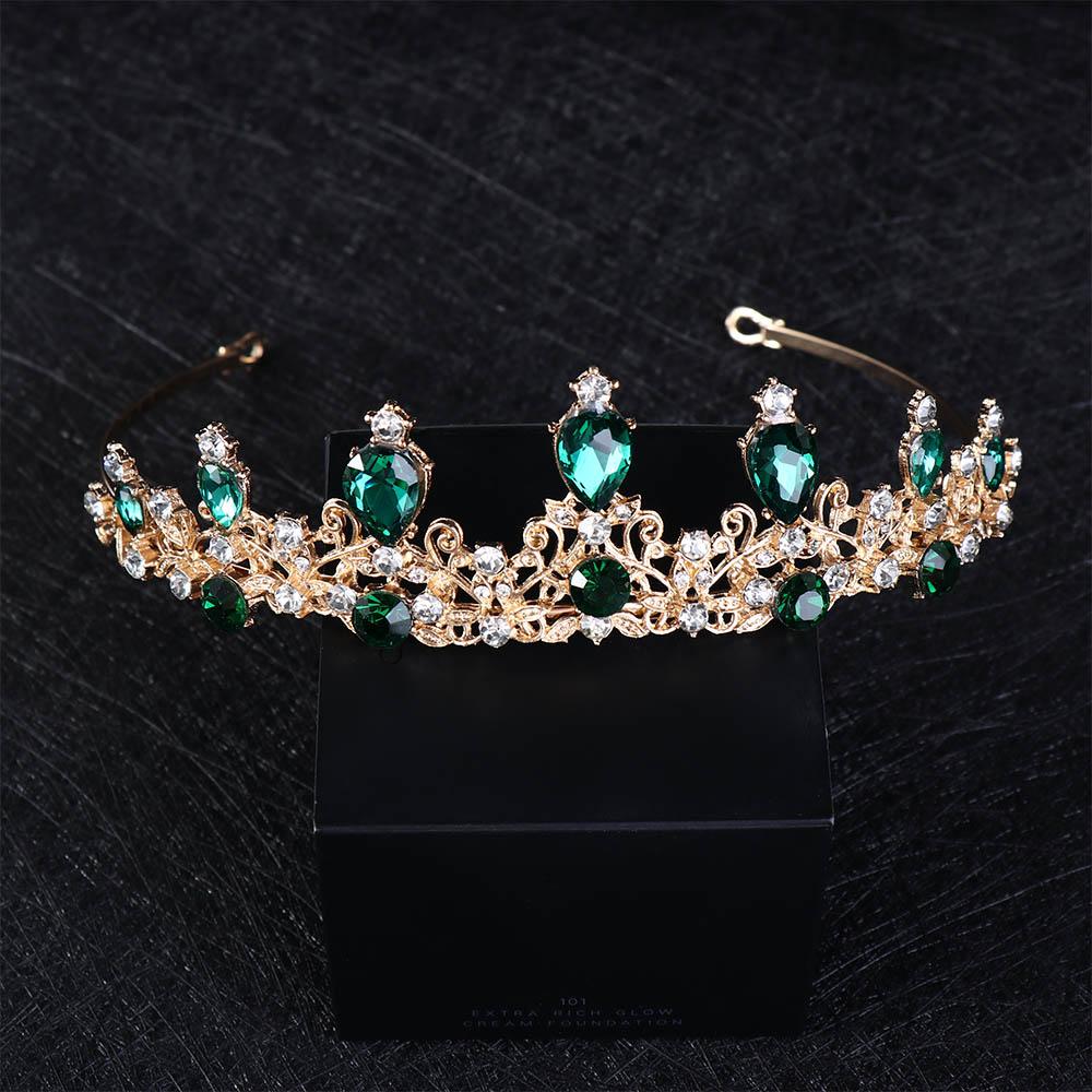 Baroque Girl Bridal Tiara Bridal Crown Korean Style Bridal Headwear Wedding Jewelry Women Tiara