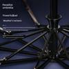 Paradise Umbrella Fully Automatic Umbrella with Ten Ribs, Fully Steel Reinforced, Foldable, Portable, Solid Color, One-Touch Open and Close
