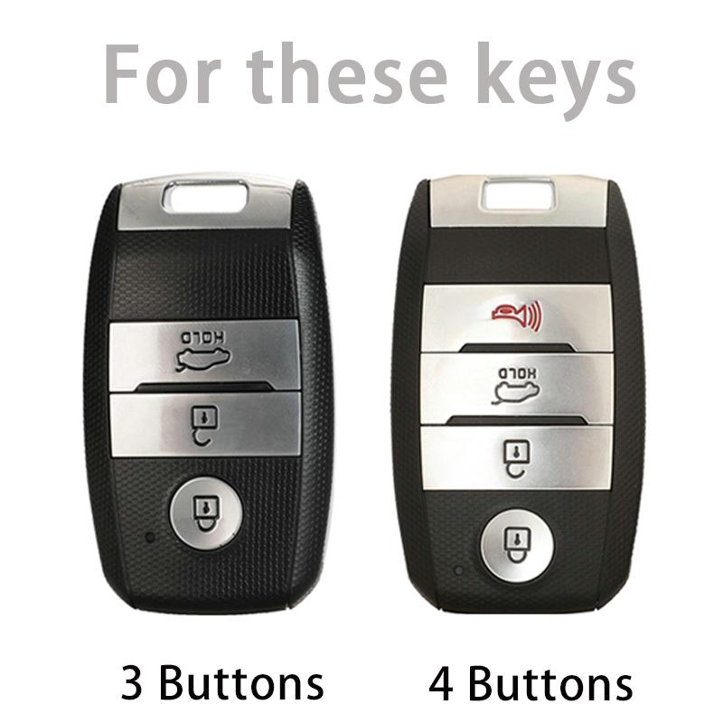 Fashion TPU Car Key Case FOB Cover for Kia Ceed Rio Rio5 Sportage R K3 KX3 K4 K5 Sorento Cerato Optima 2015 2016 2017 Keychain