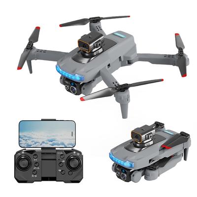 Zdalnie sterowany mini dron z podwójnym aparatem, składanym bezgłowym quadcopterem i funkcją unikania przeszkód