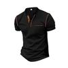 2024 Men's Quick-Dry Solid Color Polo Shirt: Summer Fashion with Turn-Down Collar