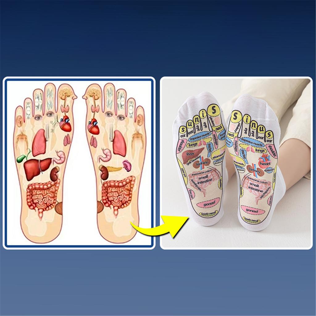 Relaxation Foot Massage Acupressures Reflexology Socks for Promote Blood Flow Great for Various Setting Gym and Home