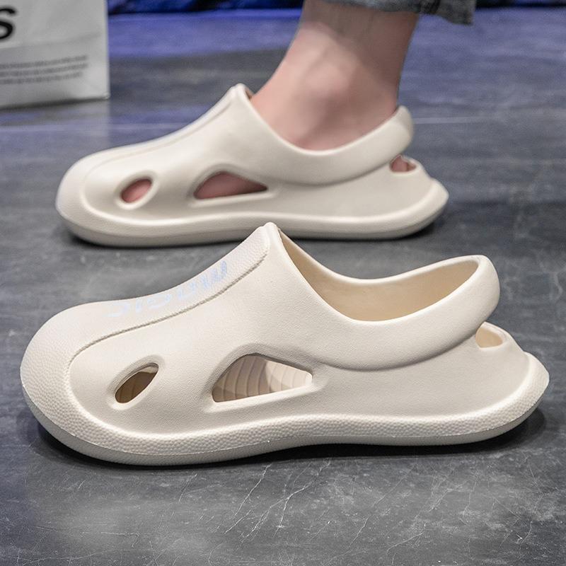 Men's Hollow-Out EVA Non-Slip Lightweight Summer Sandals Breathable Casual Beach Shoes