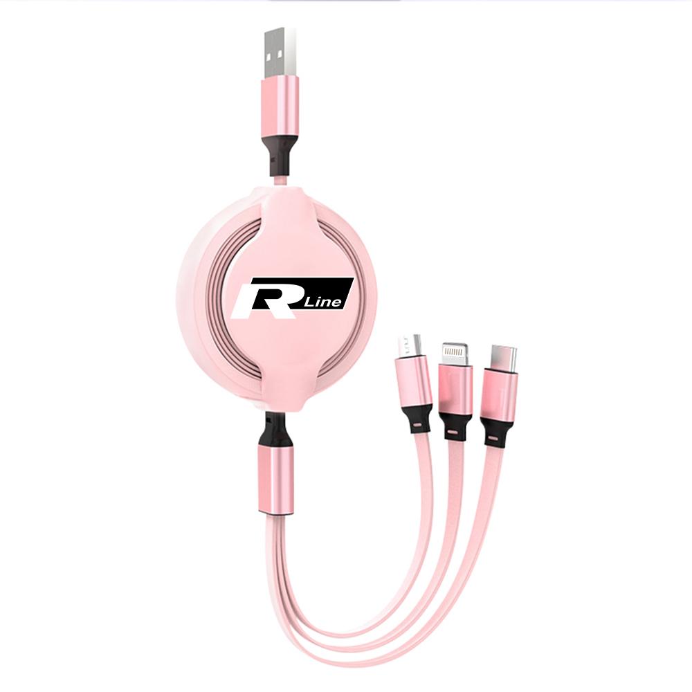 Multifunctional Fast-charging Charging Cable USB Data Cable Valve Cap For VW MK6 Golf 6 GTI Touareg Jetta GTD Tiguan Passat Polo Sx5