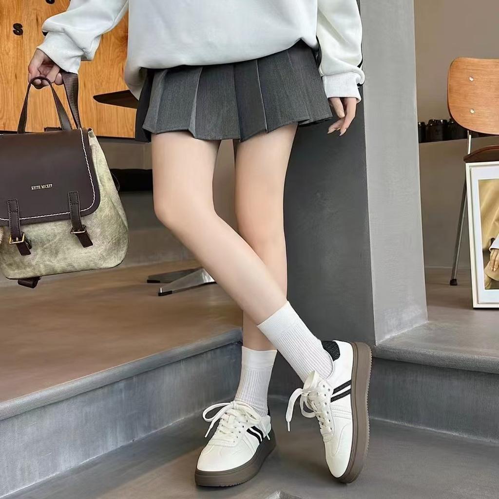 Retro color matching platform German training shoes women's 2025 new fashion versatile comfortable lightweight casual sports shoes