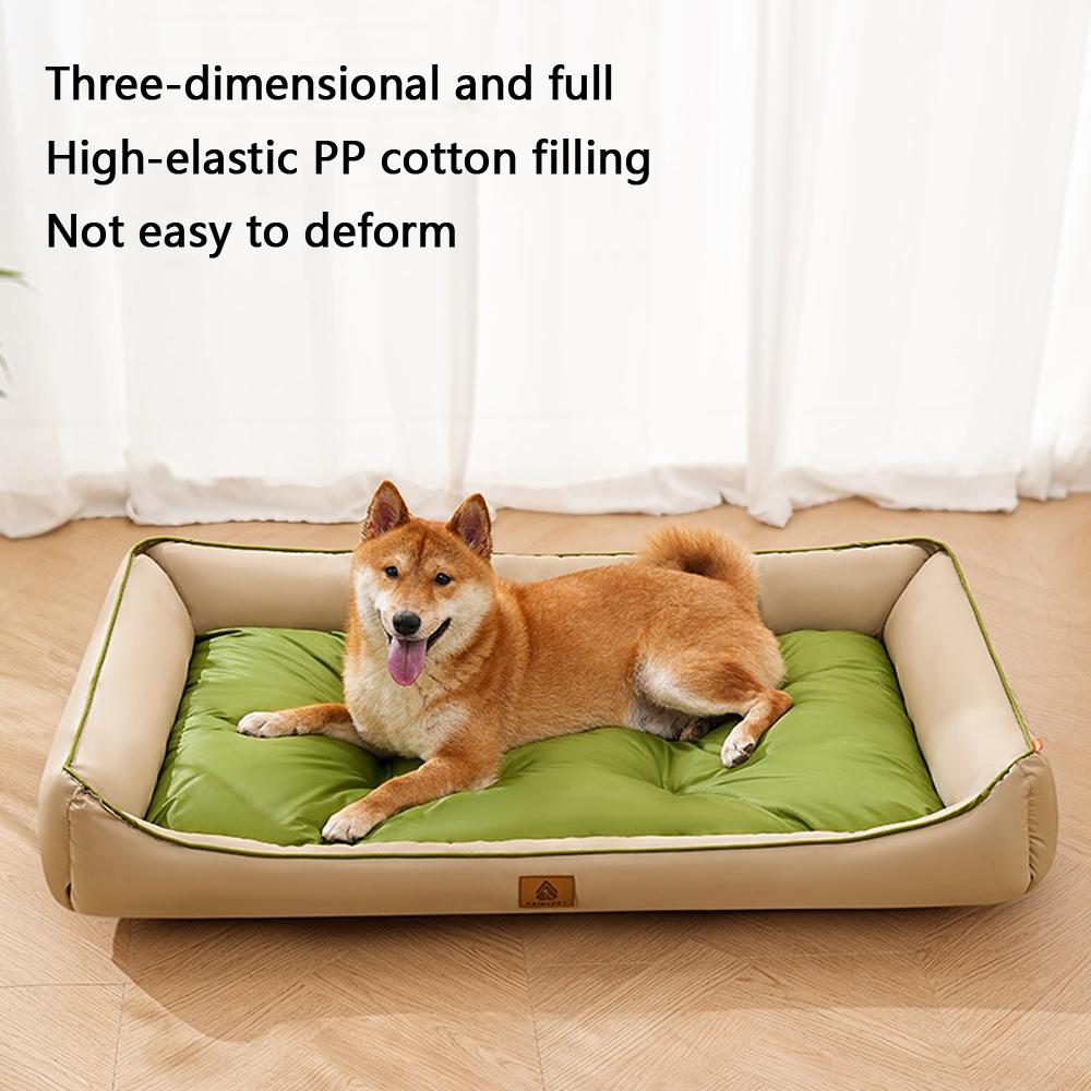 Large Cat Sofa Mat Full Filling Summer Comfortable Waterproof Square Medium Dog Bed Color-blocking Small Dog Kennel House