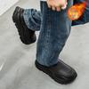 Unisex Short Snow Boots Men Women Winter Warm Faux Fur Lined Ankle Booties Non‑Slip Rubber Sole Casual Winter Shoes
