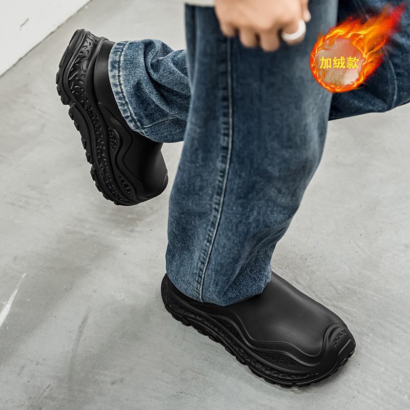 Unisex Short Snow Boots Men Women Winter Warm Faux Fur Lined Ankle Booties Non‑Slip Rubber Sole Casual Winter Shoes