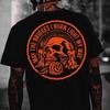 MAY THE BRIDGES I BURN LIGHT MY WAY Skull Print Men's T-Shirt