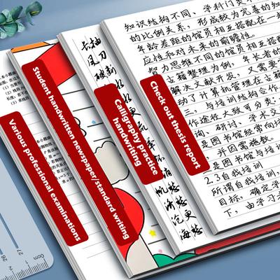 Transparent Calligraphy Stencil And Ruler Template Writing Straight Line Clear