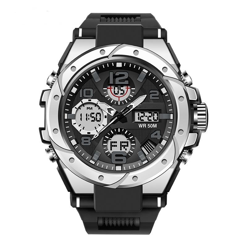 Utendørssport Herre Kvarts Militær Vanntett Klokker G Stil Dobbelt Display LED Digital Herreklokke