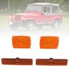 4PC Car Side Marker Light and Turn Signal Light Lens Housings Without Bulb 56001378 Replacement for Jeep Wrangler YJ 1987-1995