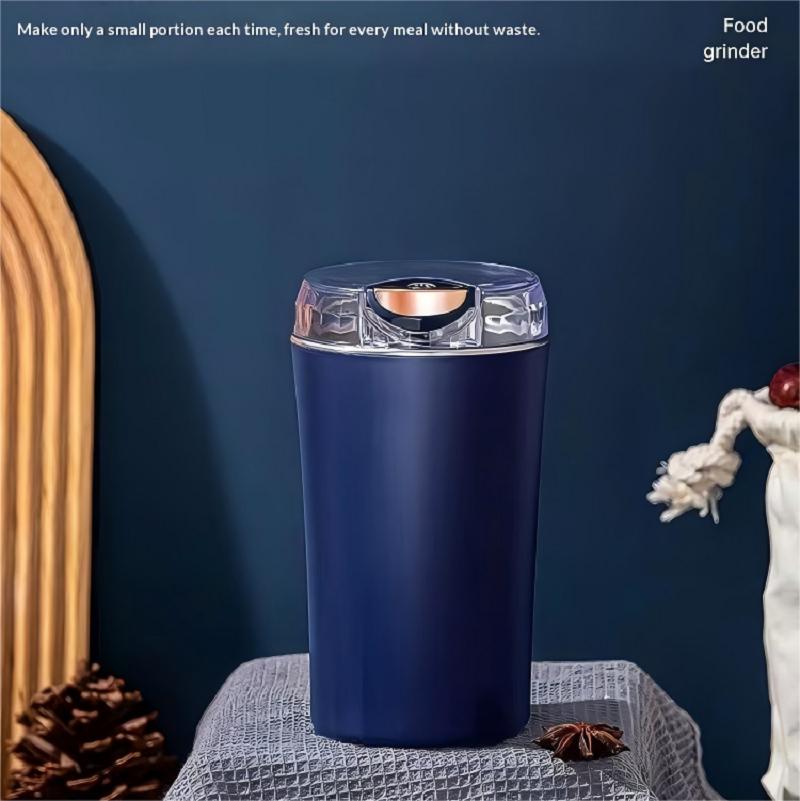 2025 New Small Electric Grinding Machine Grain Grinder Coffee Grinder Stainless Steel Nuts Beans Grains Mill Herbs for kitchen blu