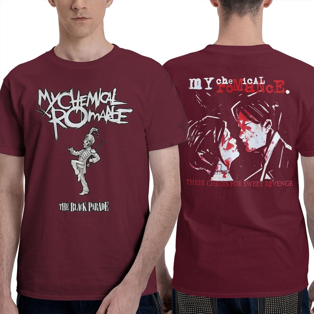 Funny Face  My Chemical Romance T Shirt  Fashion T Shirts Short Sleeve Tops Summer 100% Cotton O-Neck Plus Size 5XL Top Tees