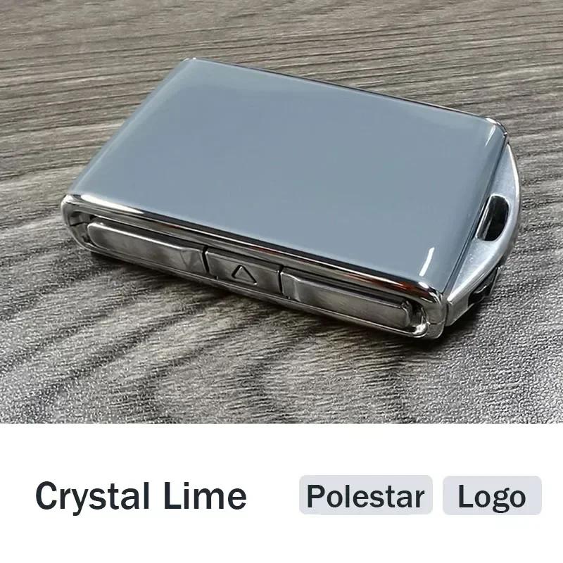 Luxus Lederlegierung Autoschlüsselhülle Schlüsselersatzschale für Volvo S60 S90 XC40 XC60 XC90 V60 V90 Polestar 1 Polestar 2 Polestar 3