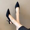 2025 summer new light mouth purple bag head thin heel non-slip high heels women's sandals niche design sense single shoes pointed