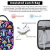 Colorful Magical Mushrooms Pattern Insulated Lunch Bag for Women Kids Leakproof Food Boxes Thermal Lunch Box Tote