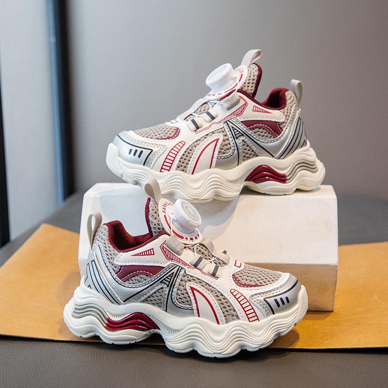 Children's sports shoes men's shoes 2025 spring new middle-aged and older children's mesh casual shoes running shoes girls' dad shoes