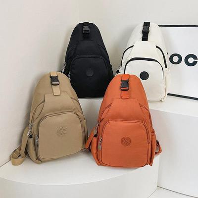 Women Summer Backpack Waterproof Nylon Chest Bag New Female Bag Mommy Bag Sports One Shoulder Cross-back Travel Small Backpack