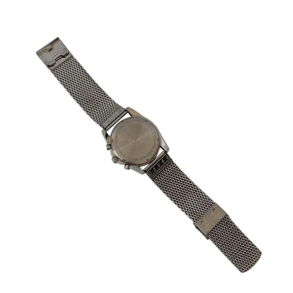 Used VICTORINOX SWISS ARMY Men's Watch Chronograph Stainless Steel Silver Sapphire Crystal 100m Water Resistant with Box 241589 Victorinox