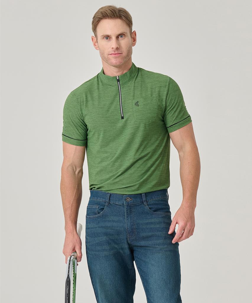 BILTMORE Men'S Golf Cation Jacquard Short Sleeve T-Shirt