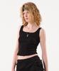 Podeowedeo Symbol Ribbed Sleeveless (Black)
