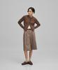 ANOTHER OFFICE WOMEN W. Officer Bermuda Pants (Dark Mink)