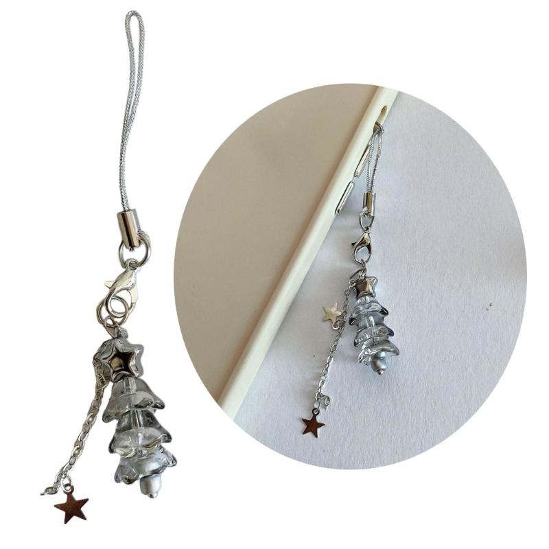 Christmas Tree Phone Charm Trendy Phone Pendant Creative Bag Decoration Bag Pendant Perfect Gift for Fashion Individuals