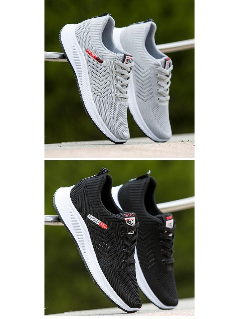 Men's Fashionable Woven Sports Shoes: Stylish, Sweat-Proof, Lightweight, and Comfortable for Running and Casual Wear