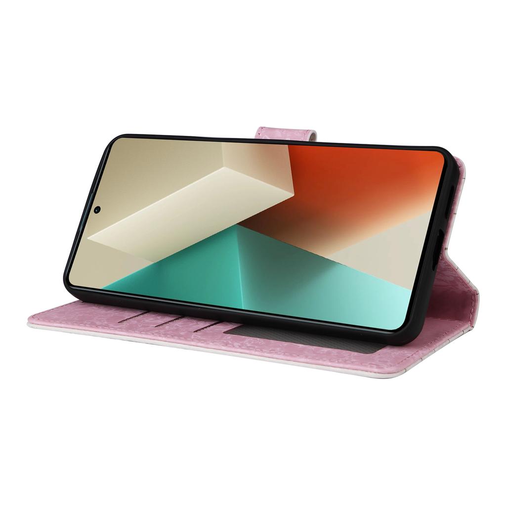 Dla Xiaomi Redmi Note 13 5G Etui Portfelowe Blokujące RFID Lakierowana Skórzana Okładka