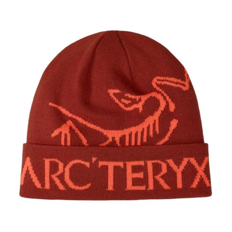 Arcteryx Archaeopteryx printed pattern decoration polyester fiber spandex wool hat same style for men and women multi-color Red OS - no box