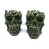 Crystal Green Jade 10cm Skulls Carvings Skulls Hand Carved Crystal Skulls Bowl for Sale