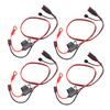 4PCS Wire Harness Fit for NOCO Battery Charger Support for X Connect GC002 M6 1 4 Inch XL Eyelet Terminal Connector