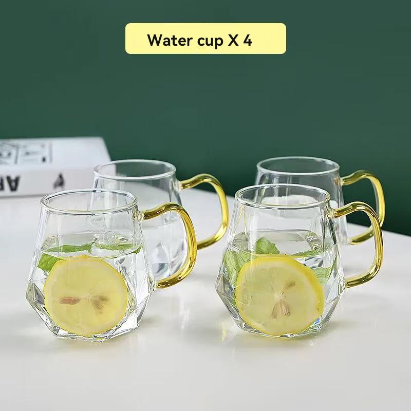Transparent Heat-resistant Glass Teapot Large Capacity Flower Tea Cold Water Kettle Home, Hotel, Kitchen and Daily Necessities