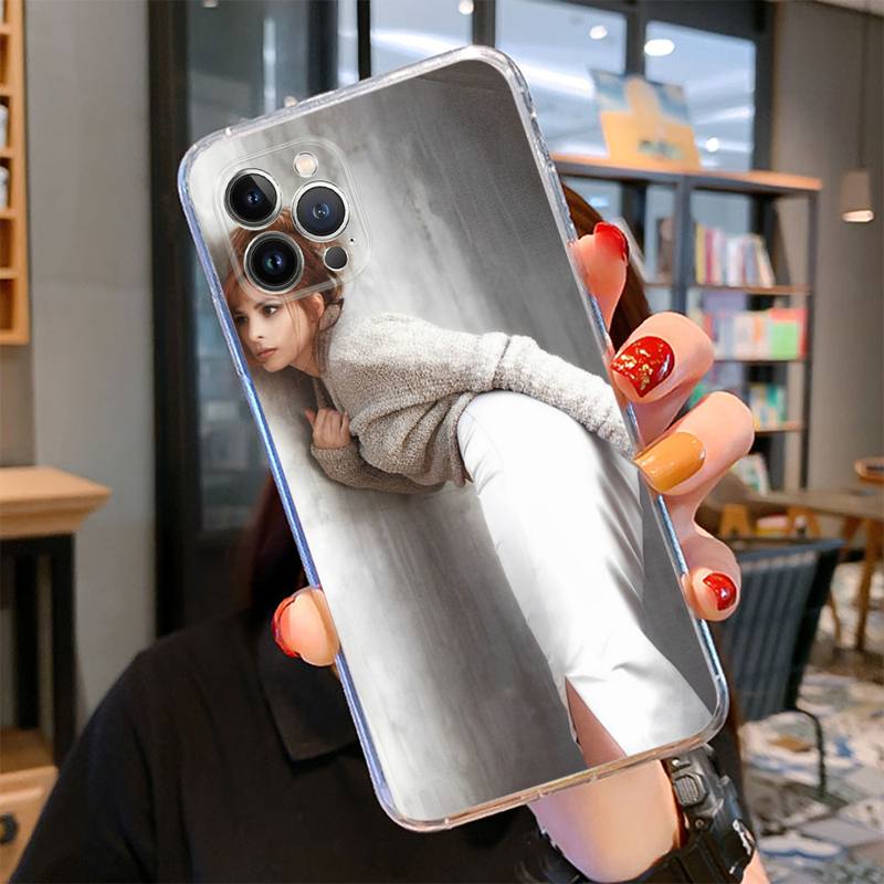 Mylene Farmer Singer Phone Case For iPhone 14 13 12 11 Pro Max XS X XR SE 2020 6 7 8 Plus Mini Transparent Shell