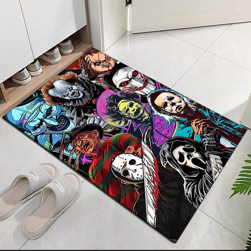 Halloween horror Printed Carpet, for Office Chair Living Room Bedroom Kitchen Room Decor Gifts.