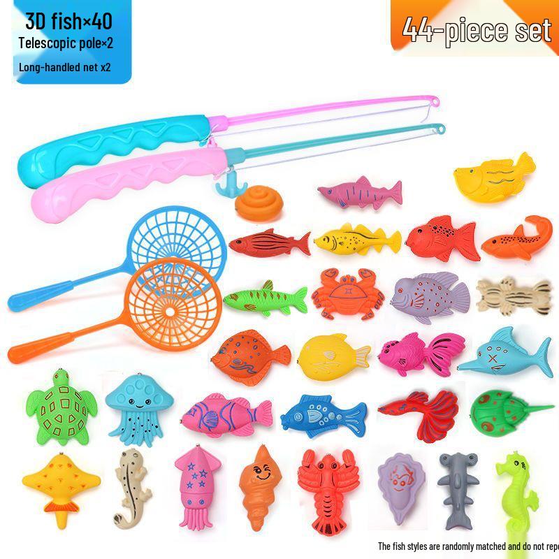 Children's Magnetic Fishing Toy Pool: Pretend Play & Educational Summer Water Game for Boys & Girls