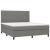 VidaXL Sommier à Lattes de Lit avec Matelas et LED, Lit Rembourré, Lit Double, Lit Adulte de Chambre à Coucher Intérieur, 3135054