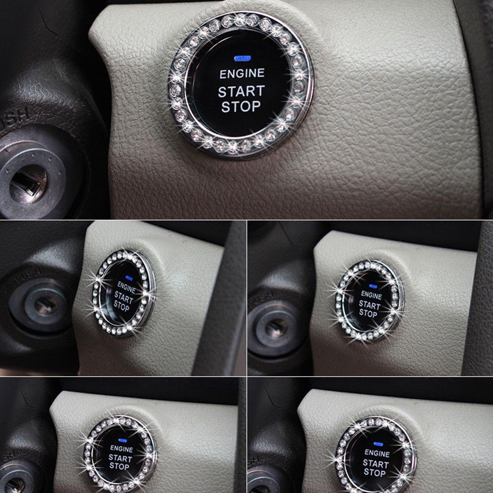 Ring Decorative  Ring Switch Button Decor Car Start Decorative Circle Start Stop Engine