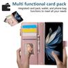 For Samsung Galaxy Z Fold6 5G Case Multi Card Slots Zipper Rhombus Leather Phone Cover with Wrist Strap
