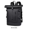 Fashionable Men's Roll-top Backpack: Water-repellent Business Laptop Bag with Double Shoulder Straps, 2025 Casual Style