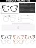 Vintage Cat Eye Glasses Frame For Women Brand Designer Fashion Retro Cateye Eyeglasses Eyewear With Pouch&Cloth Female