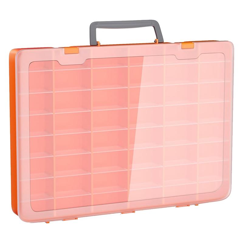 AD23-48 Grids Large Plastic Organizer Box With Adjustable Dividers, Beads Storage Containers Compartment Tackle Box Case