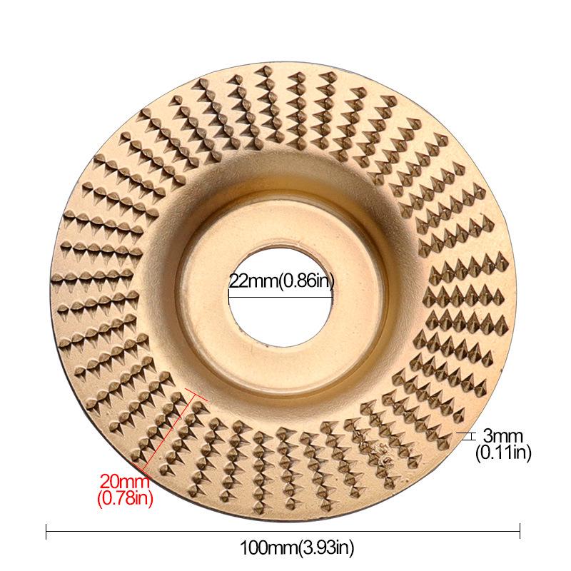 Curved & Flat Surface Wood Carving Grinding Disc for Angle Grinders