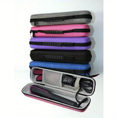 1 Adet Maşa Taşınabilir Saklama Kutusu Düz Saç Tarağı Taşınabilir Saklama Çantası, Sert Eva Maşa Saklama Kutusu Seyahat Saklama Kutusu Taşınabilir