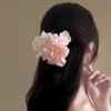 Pink Flower Hair Claw Fairy Hair Clip Large Hairpin For Women Girls Sweet Versatile Hair Clip Fashion Hair Accessories Gifts
